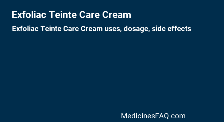 Exfoliac Teinte Care Cream