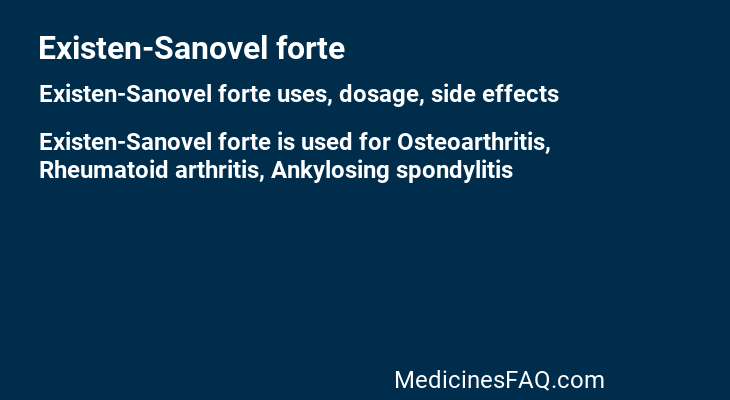 Existen-Sanovel forte