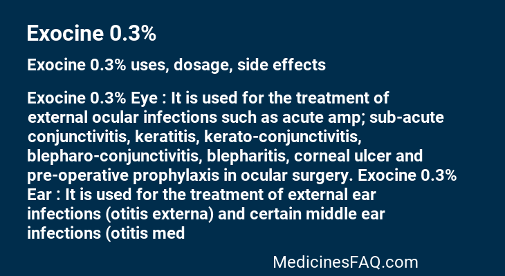 Exocine 0.3%