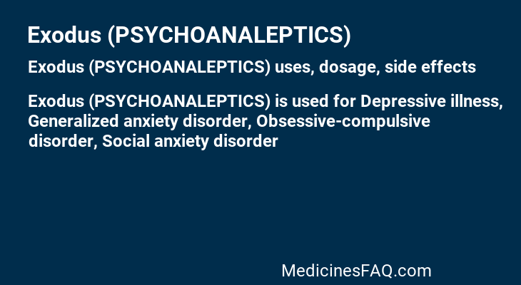 Exodus (PSYCHOANALEPTICS)