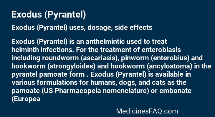 Exodus (Pyrantel)