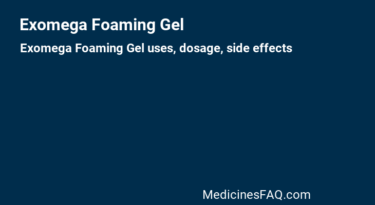 Exomega Foaming Gel