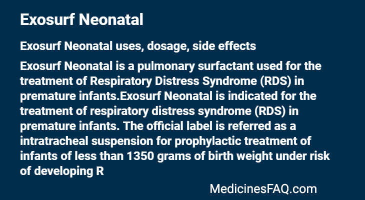 Exosurf Neonatal