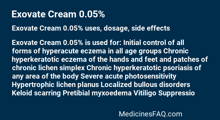 Exovate Cream 0.05%