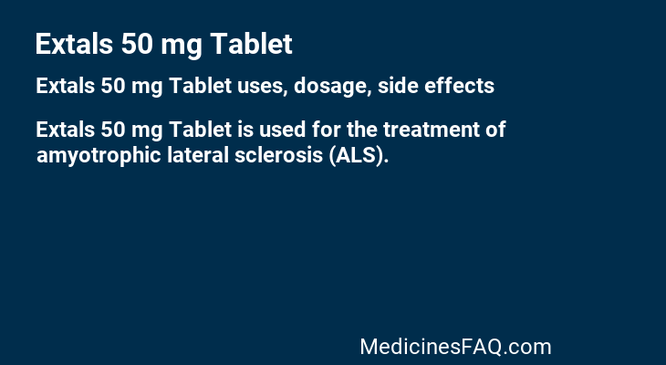 Extals 50 mg Tablet