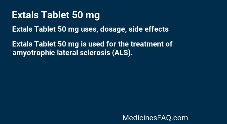 Extals Tablet 50 mg