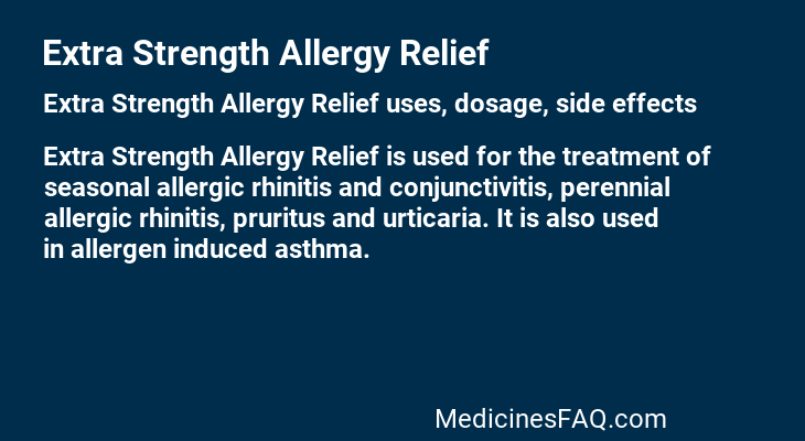 Extra Strength Allergy Relief
