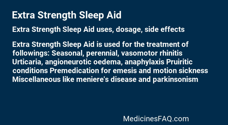 Extra Strength Sleep Aid