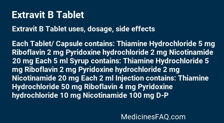 Extravit B Tablet