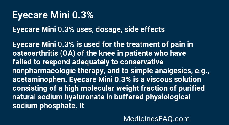 Eyecare Mini 0.3%