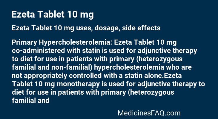 Ezeta Tablet 10 mg