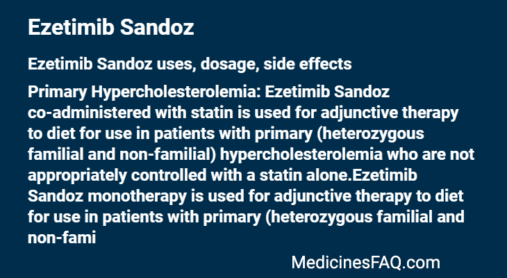 Ezetimib Sandoz