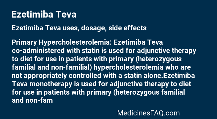 Ezetimiba Teva