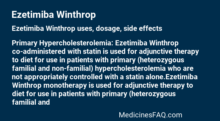 Ezetimiba Winthrop