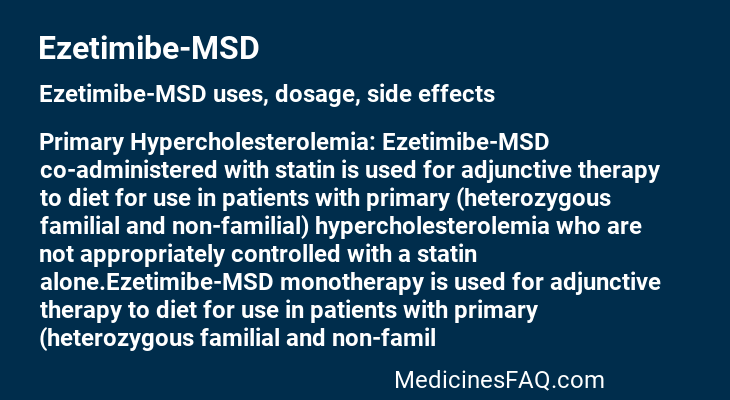 Ezetimibe-MSD