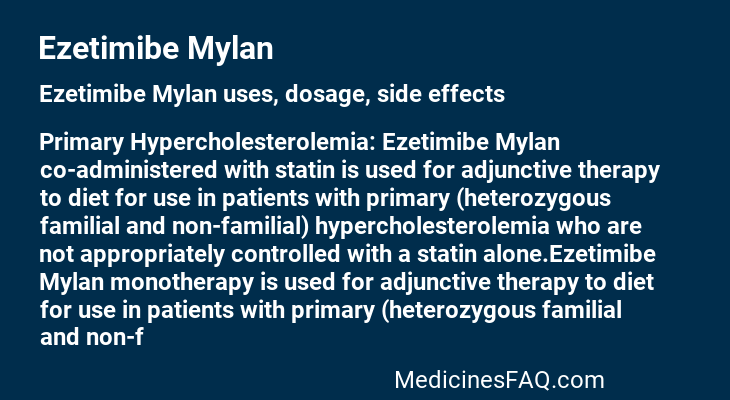 Ezetimibe Mylan