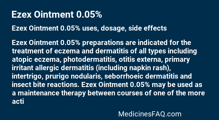 Ezex Ointment 0.05%