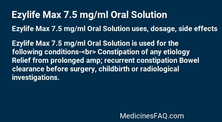 Ezylife Max 7.5 mg/ml Oral Solution