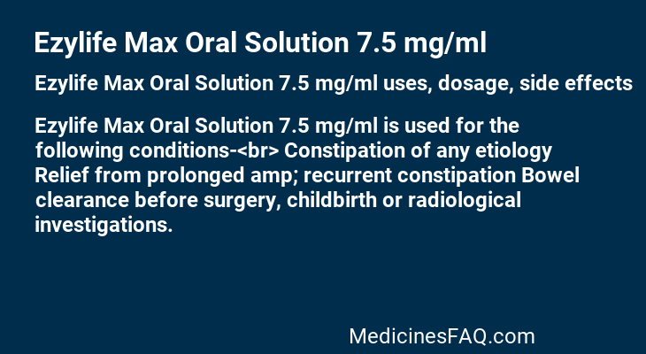 Ezylife Max Oral Solution 7.5 mg/ml