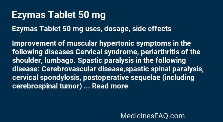 Ezymas Tablet 50 mg