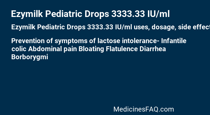 Ezymilk Pediatric Drops 3333.33 IU/ml