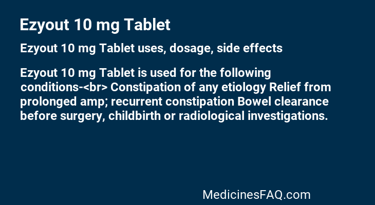 Ezyout 10 mg Tablet