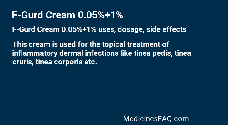 F-Gurd Cream 0.05%+1%