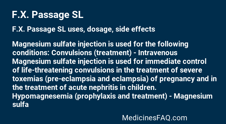 F.X. Passage SL