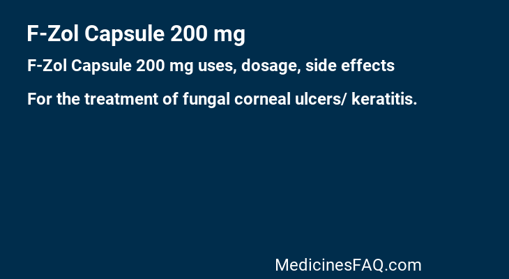 F-Zol Capsule 200 mg