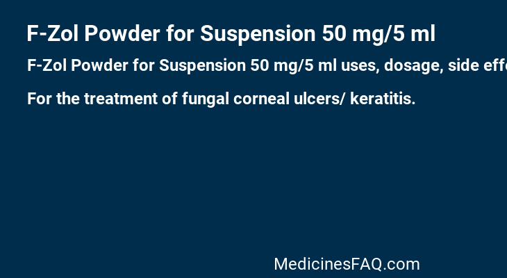 F-Zol Powder for Suspension 50 mg/5 ml