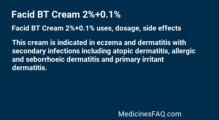 Facid BT Cream 2%+0.1%