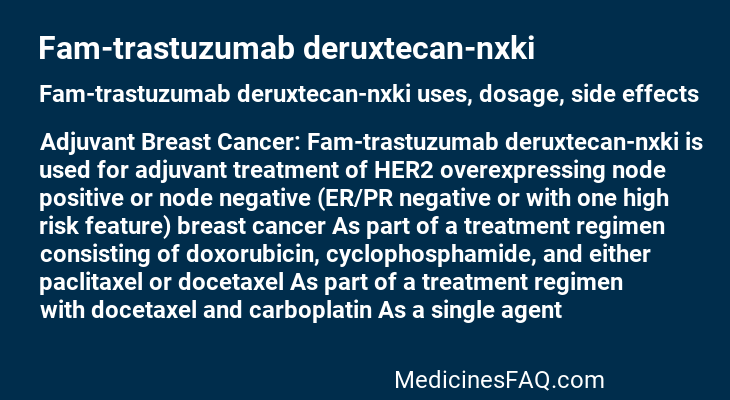 Fam-trastuzumab deruxtecan-nxki