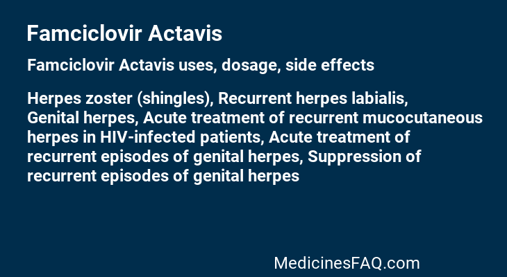 Famciclovir Actavis