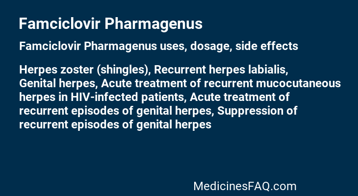 Famciclovir Pharmagenus