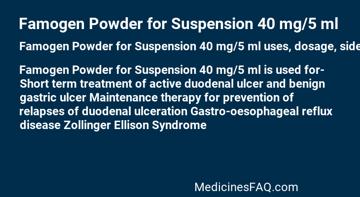 Famogen Powder for Suspension 40 mg/5 ml