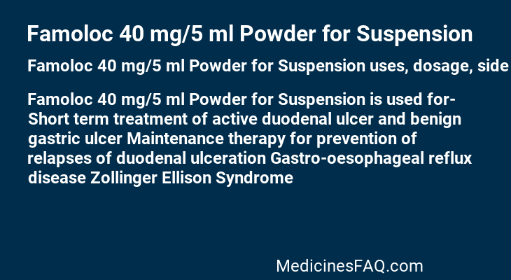 Famoloc 40 mg/5 ml Powder for Suspension