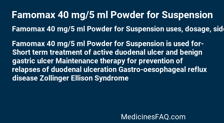 Famomax 40 mg/5 ml Powder for Suspension