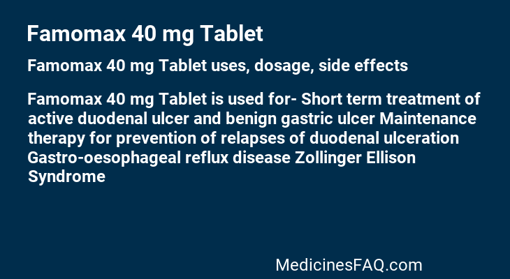 Famomax 40 mg Tablet