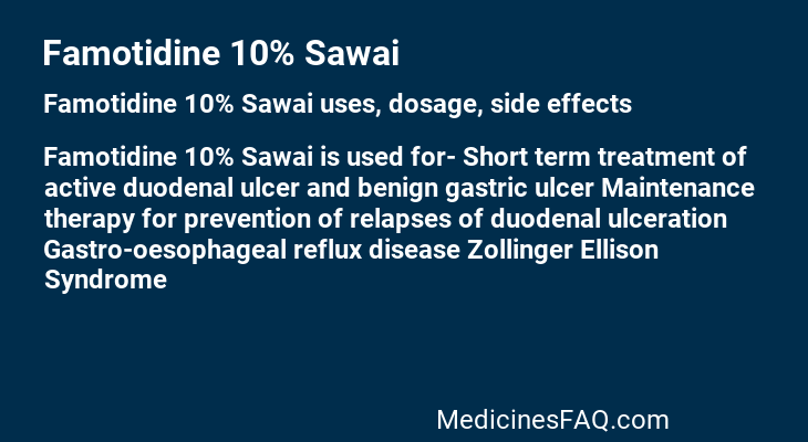 Famotidine 10% Sawai