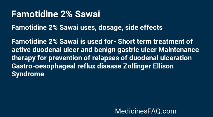 Famotidine 2% Sawai