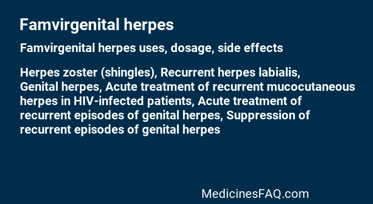 Famvirgenital herpes