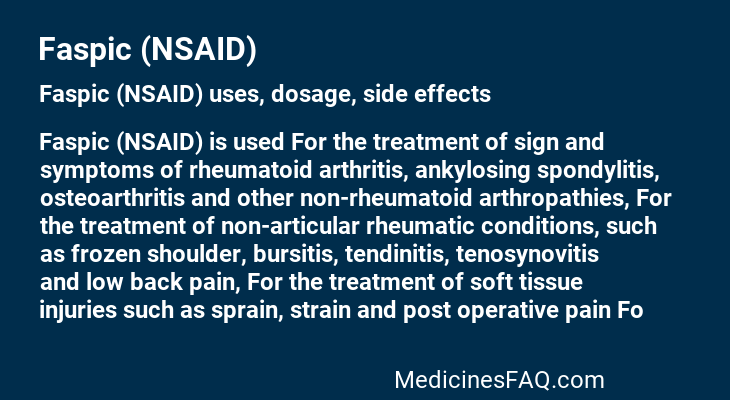 Faspic (NSAID)