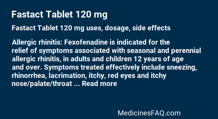 Fastact Tablet 120 mg