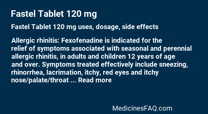 Fastel Tablet 120 mg