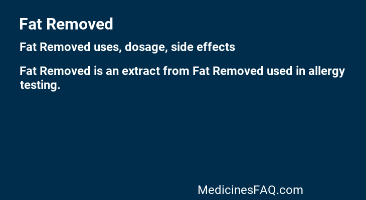 Fat Removed