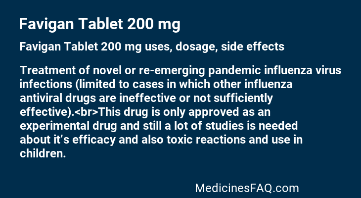 Favigan Tablet 200 mg