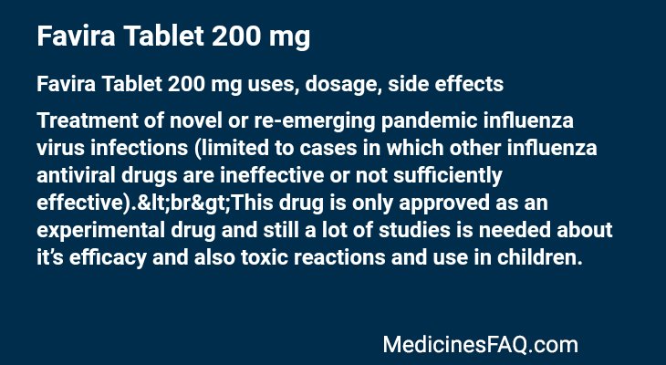 Favira Tablet 200 mg