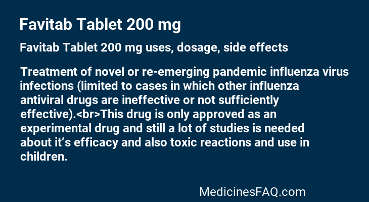 Favitab Tablet 200 mg