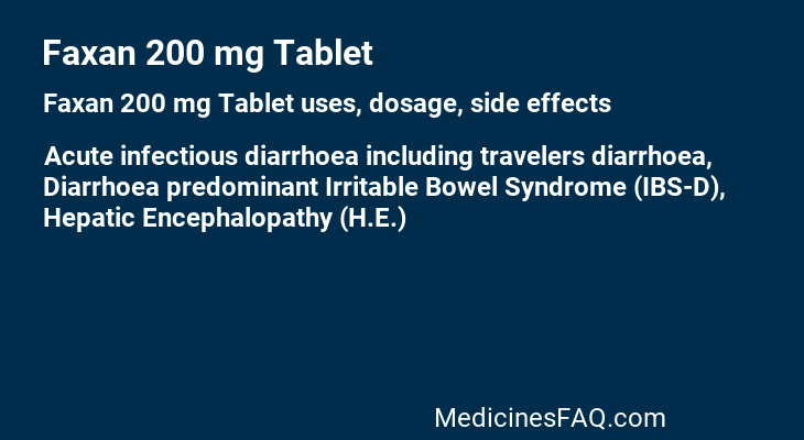 Faxan 200 mg Tablet