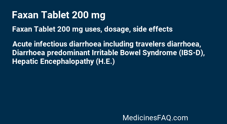 Faxan Tablet 200 mg